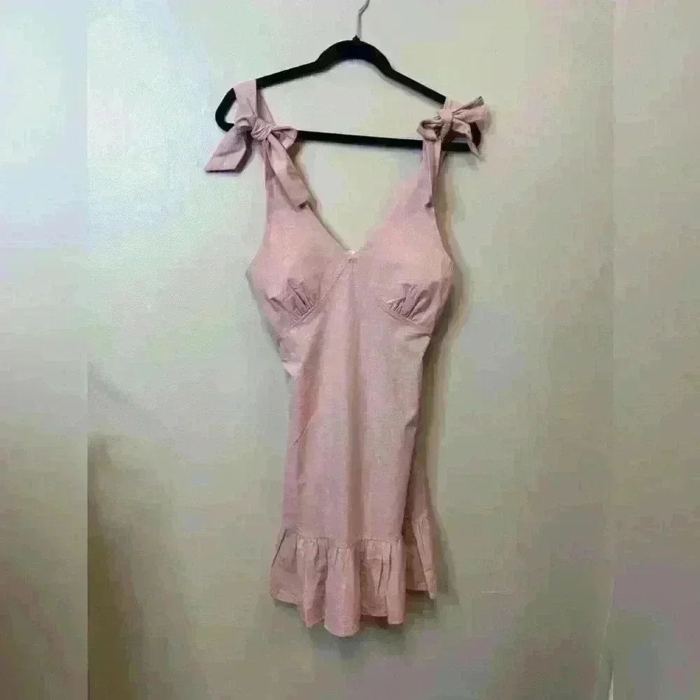 NWT Brand new, blush pink cotton muslin cami dress - Picture 2 of 5